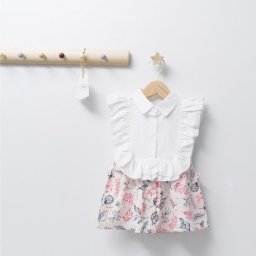 Rochita de fetita barcelona, tongs baby (marime: 12-18 luni, culoare: somon)