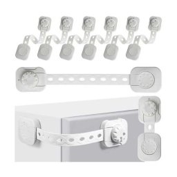 Set 6 sisteme de siguranta multifunctionale reglabile 23.3 cm, cu lacat Iso Trade MY6843