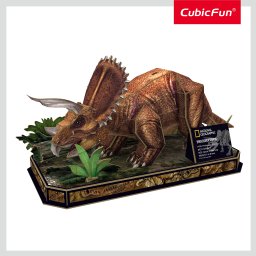 Cubic fun - puzzle 3d triceratops 44 piese