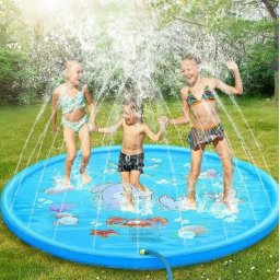 Covoras de joaca gonflabil cu fantana 100 cm Dolphine