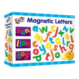 Set litere magnetice galt, 80 piese