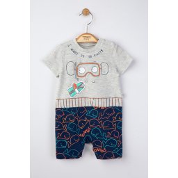 Salopeta de vara pentru bebelusi swim, tongs baby (culoare: gri, marime: 3-6 luni)