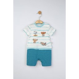 Salopeta de vara pentru bebelusi koala, tongs baby (culoare: albastru, marime: 6-9 luni)