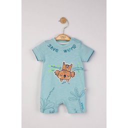 Salopeta de vara pentru bebelusi save the koala, tongs baby (culoare: albastru, marime: 6-9 luni)