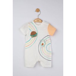Salopeta de vara maraton pentru bebelusi, tongs baby (culoare: ecru, marime: 6-9 luni)