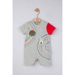 Salopeta de vara maraton pentru bebelusi, tongs baby (culoare: gri, marime: 6-9 luni)