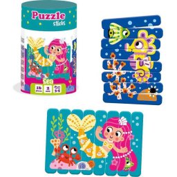 Set puzzle-uri din betisoare Sirena si Calut de mare, 16 piese Roter Kafer RK1090-03
