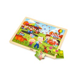 Puzzle anotimpuri, toamna, 24 piese, viga