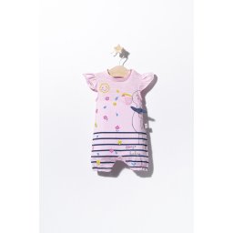 Salopeta de vara pentru bebelusi summer, tongs baby (culoare: roz, marime: 0-3 luni)