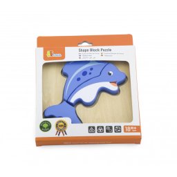 Puzzle din lemn - delfin, viga
