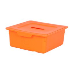 Cutie pentru jucarii copii happy c cu capac - orange