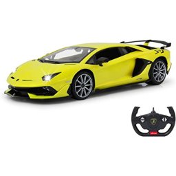 Mașină cu Radiocomandă Jamara Lamborghini Aventador SVJ B, Scara 1:14, 2.4 GHz, Culoare Galben