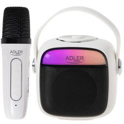Difuzor Karaoke cu microfon Alb