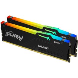 Memorie FURY Beast RGB 64GB DDR5 6000MHz CL30 Dual Channel Kit