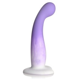 Simply Sweet Slim G-Spot Silicone Dildo 7" Purple/White