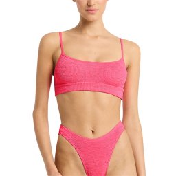 BOND-EYE Bikini Top Strap Saint Crop BOUND352R-NAZL RCL neon azalea recycled