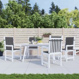 Perne scaun cu spatar mic, 4 buc., antracit, textil oxford GartenMobel Dekor