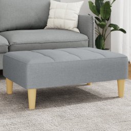 Taburet, gri deschis, 77x55x31 cm, material textil GartenMobel Dekor