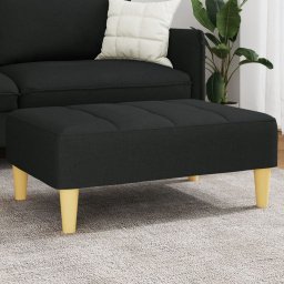 Taburet, negru, 77x55x31 cm, material textil GartenMobel Dekor