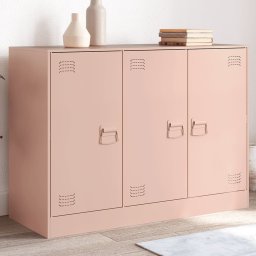 Dulap, roz, 99x39x73 cm, otel GartenMobel Dekor