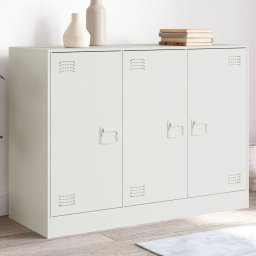 Servanta, alb, 99x39x73 cm, otel GartenMobel Dekor