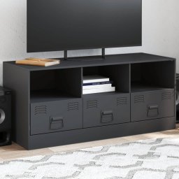 Comoda TV, antracit, 99x39x44 cm, otel GartenMobel Dekor