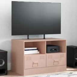 Comoda TV, roz, 67x39x44 cm, otel GartenMobel Dekor