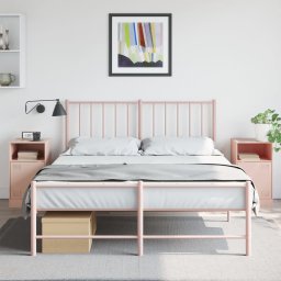 Noptiere, 2 buc., 34,5x39x62 , 34,5x39x62 cm, otel GartenMobel Dekor