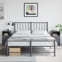 Noptiere, 2 buc., antracit, 34,5x39x62 cm, otel GartenMobel Dekor