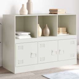 Servanta, alb, 99x39x73 cm, otel GartenMobel Dekor