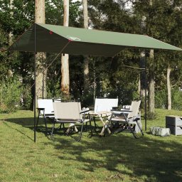 Prelata de camping, verde, 400x294 cm, impermeabila GartenMobel Dekor