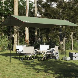 Prelata de camping, verde, 500x294 cm, impermeabila GartenMobel Dekor