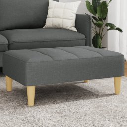 Taburet, gri închis, 77x55x31 cm, material textil GartenMobel Dekor