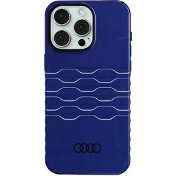 Husa Audi IML MagSafe case for iPhone 15 Pro Max - blue