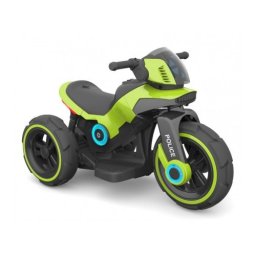 Motocicleta electrica pentru copii, doua motoare, acumulator 12V, cu muzica si lumini, verde