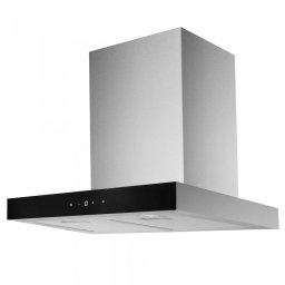 Hota Hota decorativa HS661DGX, 1 Motor, Latime 60 cm, Putere absorbtie 305-589, 5 m3/h, 9 Trepte de absorbtie, Touch Control, Inox/Sticla neagra