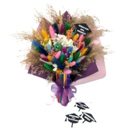 Cadou cadre didactice, aranjament buchet cu flori uscate, m7 – DSPH405016