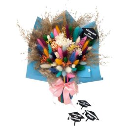 Cadou cadre didactice, aranjament buchet cu flori uscate, m6 – DSPH405015