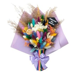 Cadou cadre didactice, aranjament buchet cu flori uscate, m5 – DSPH405014
