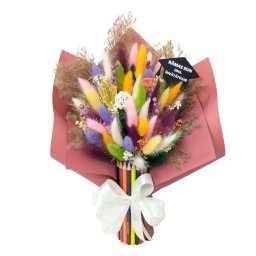 Cadou cadre didactice, aranjament buchet cu flori uscate, m3 – DSPH405012