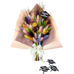 Cadou cadre didactice, aranjament buchet cu flori uscate, m1 – DSPH405010