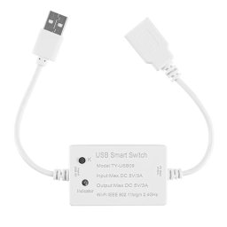 Priza inteligenta progamabila USB, Wireless, Bluetooth, Timer, Aplicatie Android/IOS, Asistent Vocal, Alb