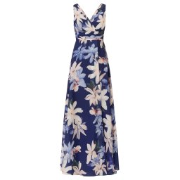Kraimod Rochie de seară bej / albastru fumuriu / albastru închis / fucsia