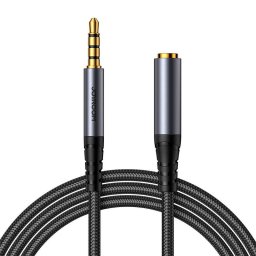 Accesorii Audio Hi-Fi Cablu audio prelungitor SY-A09, Jack 3.5 tata la Jack 3.5 mama, 1.2m, Negru