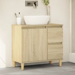Dulap de baie, stejar sonoma, 65x33x60 cm, lemn prelucrat GartenMobel Dekor