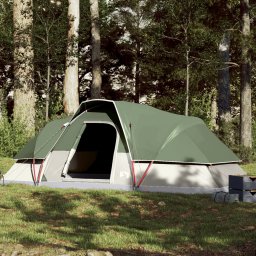 Cort de camping cupola pentru 9 persoane, verde, impermeabil GartenMobel Dekor