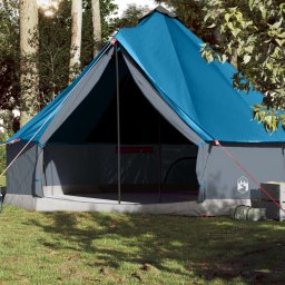 Cort de familie Tipi pentru 10 persoane, albastru, impermeabil GartenMobel Dekor