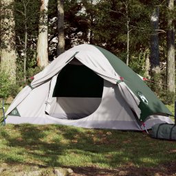 Cort de camping cupola pentru 4 persoane, verde, impermeabil GartenMobel Dekor