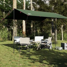 Prelata de camping, verde, 360x294 cm, impermeabila GartenMobel Dekor