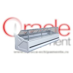 Vitrină frigorifică JUMBO 1.25, pentru produse din carne proaspătă, răcire ventilată, +2/+8ºC, 135 cm inox, RAL9003, Igloo